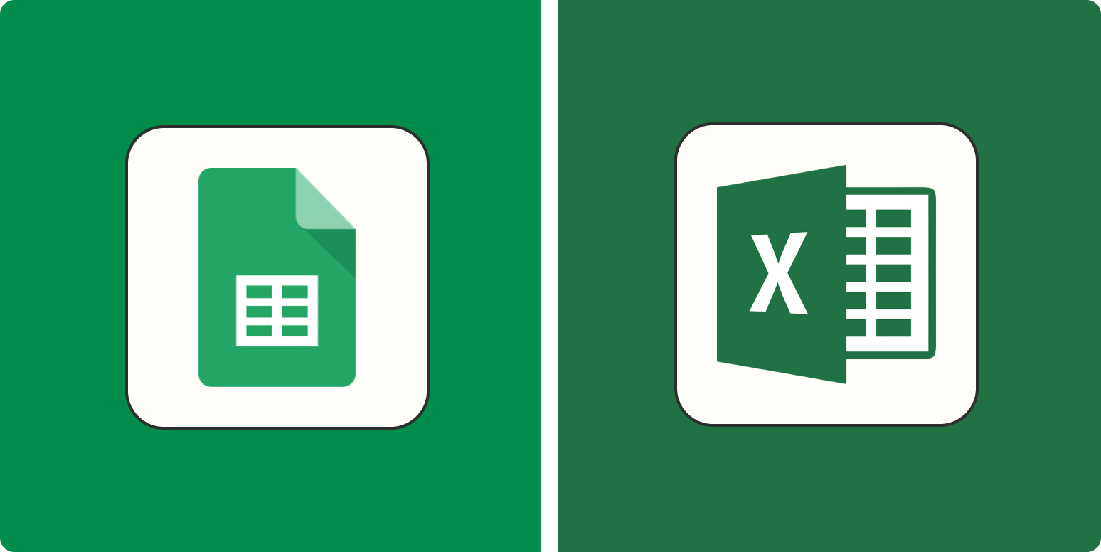Compatible con Excel y Google Sheets